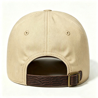 Sangle arrière de casquette en cuir véritable personnalisée avec boucle ardillon métallique réglable pour casquettes Snapback – Accessoires de vêtements OEM en gros