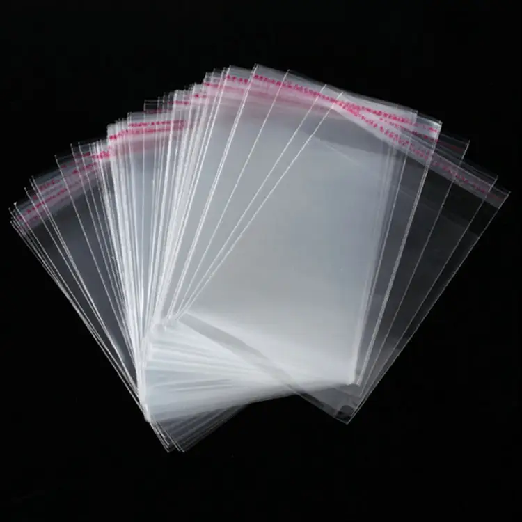 하이 퀄리티 맞춤형 로고 셀로판 첼로백 폴리백 클리어 opp 포장 비닐 봉투