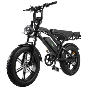 Bicicleta Eléctrica en Stock en el Reino Unido, Velocidad Máxima de 25 km/h 48 km/h, 48 V 500 W, Neumático Grueso de 20 Pulgadas, Freno Hidráulico, Bicicleta Eléctrica Retro para Europa - Product Image 2