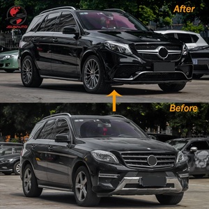 Kit completo modificado para coche ML63 conversión GLE63 estilo parachoques trasero delantero luces capó del motor para 12-15 ML350 <span class=keywords><strong>400</strong></span> Fender Grill - Product Image 2