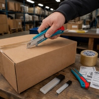 Couteau utilitaire pliable en acier inoxydable