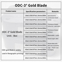 ODC 3 ° Gold Blade New UV/Eco-Solvent Ink Doctor Blade pour gravure flexo et impression de revêtement