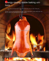 Machine à barbecue au gaz en acier inoxydable pour rôtir poulet et canard