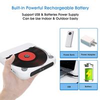 Reproductor de CD Portátil con Altavoz, Bluetooth, MP3 y USB, Más Vendido