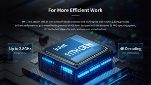 Gió 11 10-inch công nghiệp Tablet <span class=keywords><strong>PC</strong></span> 8GB 128GB IP65 dữ liệu gồ ghề Collector với bộ vi xử lý Intel RJ45 Mặc định RS232 tùy chọn - Product Image 2