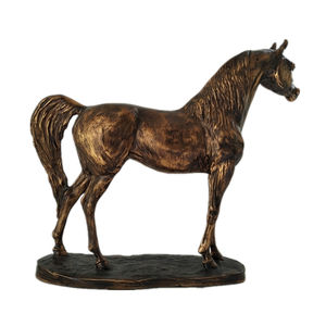 WeiVista reçine bronz arap at heykeli zarif binicilik heykelcik ev d & eacute; Cor heykel fabrika toptan - Product Image 2