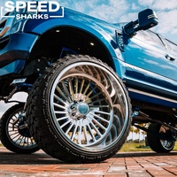 Jantes de camion forgées authentiques à jante large et déport profond, polies, 24x12 26x12 30x12 8x170 8x180 8x6.5 8x165.1 pour GMC Sierra 2500HD 3500HD
