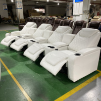 Luxus Modern Home Cinema Chair Liege Sitz gelegenheiten mit Sesseln für Villa Keller Holz material für den Home Office-Einsatz