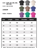 T-shirt Homme Personnalisé avec Logo, Style Vintage Délavé à l'Acide, Coton Lourd Effet Vieilli, T-shirt Oversize Vierge 100% Coton pour Homme