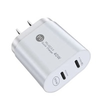 Chargeur rapide universel EU/UK/US PD40W QC3.0 Type-C avec rotation à 360 degrés, adaptateur de téléphone portable électrique