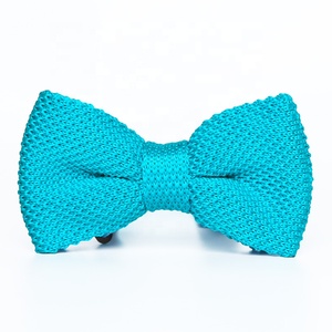 27 <span class=keywords><strong>colores</strong></span> Super calidad adulto agradable puro Color sólido liso preatado tejido niño hombres pajaritas punto cuello corbata hombre para hombres al por mayor - Product Image 5