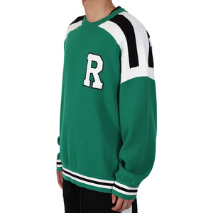 Suéter con logotipo personalizado OEM y ODM para hombre, Jersey de punto con letras, cuello redondo, manga larga, bordado, punto superior, suéteres de diseñador para hombre - Product Image 3