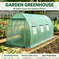 Serre de jardin compacte autoportante, serre à plantes en film poly transparent, idéale pour la culture de tomates et de légumes verts dans la cour