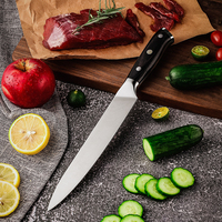 Couteau de chef Kiritsuke à manche Pakkawood professionnel de haute qualité en acier inoxydable à haute teneur en carbone de 8 pouces