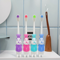 Cepillo de dientes de cerdas suaves de protección cálida para niños, cepillo de dientes pequeño Manual colorido para el hogar de alta densidad para niños