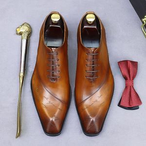 Zapatos Formales de Hombre Estilo Inglés, Otro Material en la Parte Superior, Cierre con Cordones, Antideslizantes, Transpirables, para Eventos Casuales, Negocios y Bodas - Product Image 4