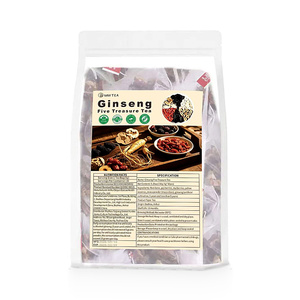 ชาพรีเมียมโสมห้าสมุนไพร MWTEA ชาบำรุงกำลังสำหรับผู้ชาย บำรุงไต ด้วยมาคา โกจิเบอร์รี่ พุทราแดง ปราศจากน้ำตาล บรรจุในถุงชาแบบ OEM - Product Image 1