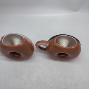 Personnalité créative dessin animé beignet tasse en céramique conception de fille mignonne pour le petit déjeuner de l'<span class=keywords><strong>enfant</strong></span> tasses à lait en porcelaine utilisation de voyage - Product Image 6