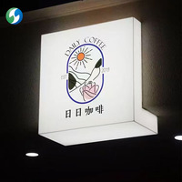 Letrero Luminoso Acrílico Personalizado con Logotipo, Impermeable para Exteriores, Letrero Comercial Iluminado LED, Caja de Luz Publicitaria