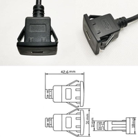 Câble d'extension blindé étanche USB 3.0 Type-C mâle-femelle, charge rapide 3A, connecteur à montage sur panneau pour ordinateur, caméra, imprimante
