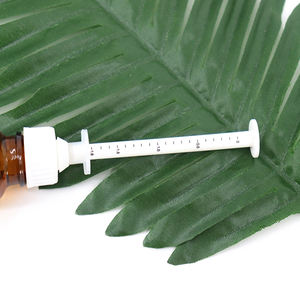 Пустой многоразовый Янтарный стеклянный флакон для эфирного масла шприца 20 мл 30 мл матовый прозрачный Янтарный круглый стеклянный флакон для жидкости со шприцем - Product Image 4