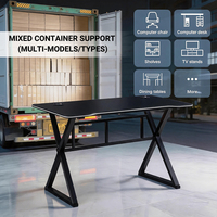 Nouveau Style bois ordinateur portable Escritorio Gamer ordinateur bureau bureau Portable ordinateur portable bureau K forme jambe jeu Bureau Gamer Table
