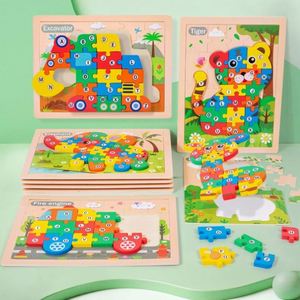 Juguete Educativo Creativo Ecológico, Rompecabezas de Educación Temprana Montessori, Rompecabezas de Animales de Madera para Niños Pequeños de 3 a 5 Años - Product Image 4
