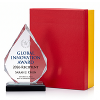 Trophée en cristal de pointe de montagne, best-seller européen, multicolore, 3 tailles, récompense pour les champions d'équipe et la reconnaissance des employés