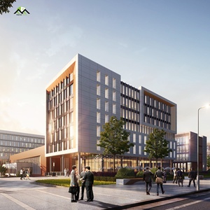 Taller portátil prefabricado Construcción de estructura de acero para edificio de oficinas comerciales Centro comercial Granja Hospital - Product Image 1