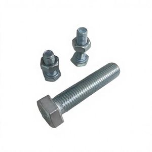 Vis et écrous hexagonaux en acier au carbone M3-M56, finition brute, avec rondelle en acier inoxydable, DIN 933 - Product Image 2