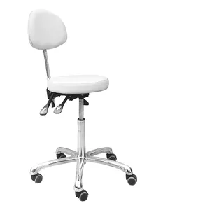 Spa Salon güzellik tırnak mobilya ayarlanabilir döner teknisyen pedikür dışkı sandalyeler ile geri