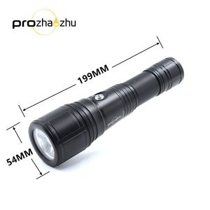 DL-B20 IP68 100M USB-C Có Thể Sạc Lại 3000 Lumen Dưới Nước Lặn Đèn Pin Với Zoom Focus 26650 Lặn Đèn - Product Image 2
