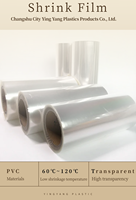 Film rétractable en polyoléfine PVC/POF transparent de haute qualité pour impression thermique, rouleau de film rétractable POF