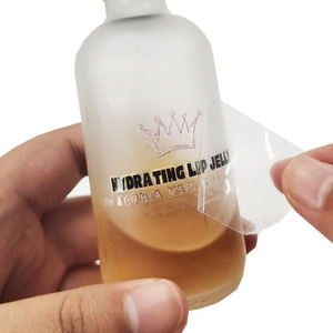 Étiquettes autocollantes en vinyle noir imperméables et personnalisées, étiquettes de transfert, impression pour bouteille de cosmétiques, <span class=keywords><strong>prix</strong></span> bas, usine OEM - Product Image 5