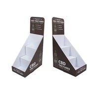 Présentoir rotatif de comptoir 3 niveaux PDQ pour baume à lèvres, en carton recyclé, finition mate, design moderne et luxueux, portable
