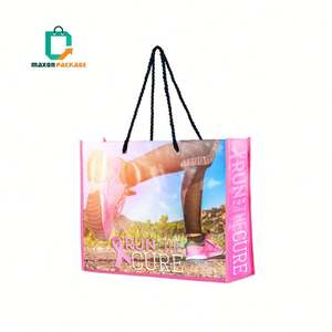 Material Rpet promocional ecológico reutilizable con bolsa de compras con logotipo impreso personalizado - Product Image 5