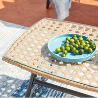 Terrassen möbel Patio außerhalb großer Gartens tühle Wicker Garden Conversation Set Balkon Bistro Set Rattan Outdoor Sofa