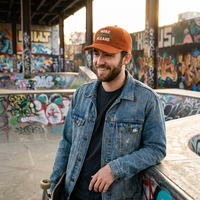 Gorra de Béisbol de 5 Paneles de Pana de Primera Calidad, Logotipo Bordado Personalizado, Visera Plana Sin Estructura, Gorra Retro para Hombre con Caja