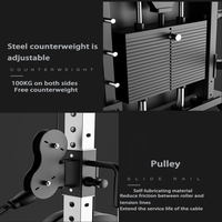 Máquina Smith Multifuncional SK, Equipo de Gimnasio Comercial, Jaula de Potencia, Cable Crossover, Entrenador Funcional, OEM ODM, Venta en China, Nuevo