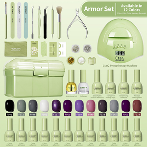 Bộ dụng cụ làm móng chuyên nghiệp với bộ dụng cụ LED và đèn UV, sơn gel làm móng dùng cho salon - Product Image 6