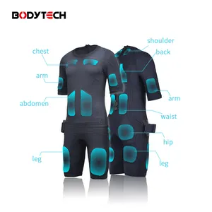 Wireless commercial customizable ems dry suit with smart device