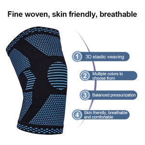 Genouillères de compression de haute qualité avec protection de ressort pour hommes et femmes - Attelle de genou sportive légère et respirante - Product Image 4