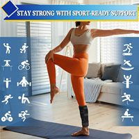 Manchon de compression ajustable unisexe pour la partie inférieure de la jambe et le mollet, six sangles à boucles pour la prévention des douleurs de la tibia, soutien des muscles déchirés