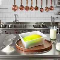 Plateaux d'emballage en plastique PE-HD de qualité alimentaire personnalisés en usine adaptés à l'emballage de tofu largement utilisés dans les supermarchés.