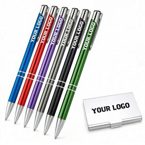 Stylo publicitaire avec logo d'entreprise, stylo à bille en métal personnalisé, stylos à bille en alliage d'aluminium, vente en gros de stylos à bille - Product Image 1