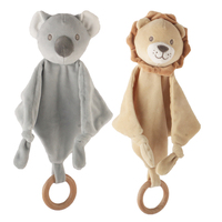 Jouets en peluche personnalisés peluche bébé couette couverture apaisante jouet bébé crochet couverture de sécurité serviette apaisante