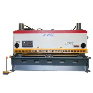 Mesin cukur hidrolik cnc merek Miharting qc12y-6x3200 pelat guillotine