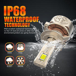 Супер яркие светодиодные фары REDSEA R20 200 Вт 20000LM Luces Led H4 светодиодные фары H1 H4 H7 H11 9005 9006 H7 светодиодные фары лампы - Product Image 5