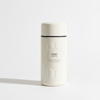 Botol Air QAHWA Stainless Steel Mini Vacuum Flask Termos dengan Insulasi Termal 6-12 Jam Botol Termos Kopi