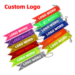 Reflectores de ciclo de corazón de amor de colores mezclados, llaveros reflectantes de Pvc, colgante reflectante, llavero con logotipo personalizable, tiras reflectantes - Product Image 5